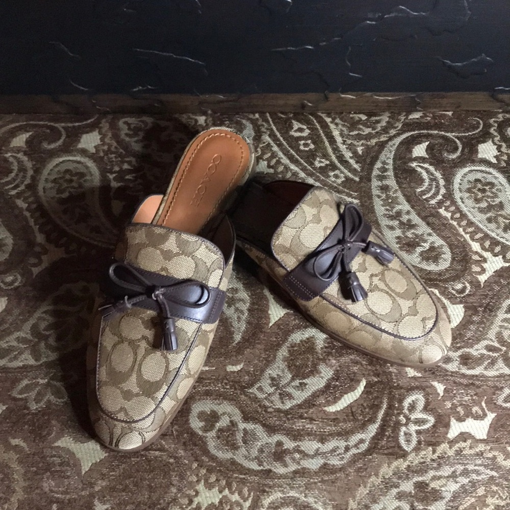 👠 Coach Stassi Slide Slip On Shoes H40